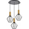 Homelighting SE21-GM-4-3BL-GR1 ADEPT TUBE Gold Matt Pendant Black Metal Grid+ - (77-8621)