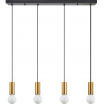 Homelighting SE21-GM-4-4BL ADEPT TUBE Gold Matt Pendant+ - (77-8573)