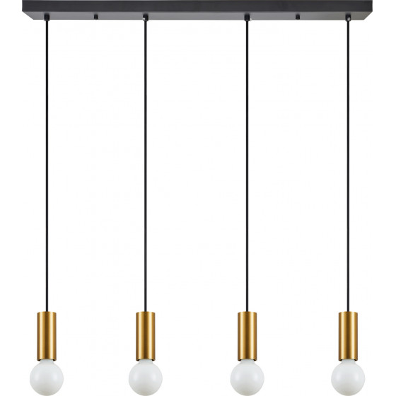 Homelighting SE21-GM-4-4BL ADEPT TUBE Gold Matt Pendant+ - (77-8573)