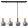 Homelighting SE21-GM-4-4BL-GL2 ADEPT TUBE Gold Matt Pendant Smoked Glass+ - (77-8587)