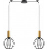 Homelighting SE21-GM-4-BL2-GR1 ADEPT TUBE Gold Matt Pendant Black Metal Grid+ - (77-8627)