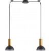Homelighting SE21-GM-4-BL2-MS3 ADEPT TUBE Gold Matt Pendant Black Metal Shade+ - (77-8648)