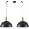 Homelighting SE21-GM-4-BL2-MS40 ADEPT TUBE Gold Matt Pendant Black Metal Shade+ - (77-8591)