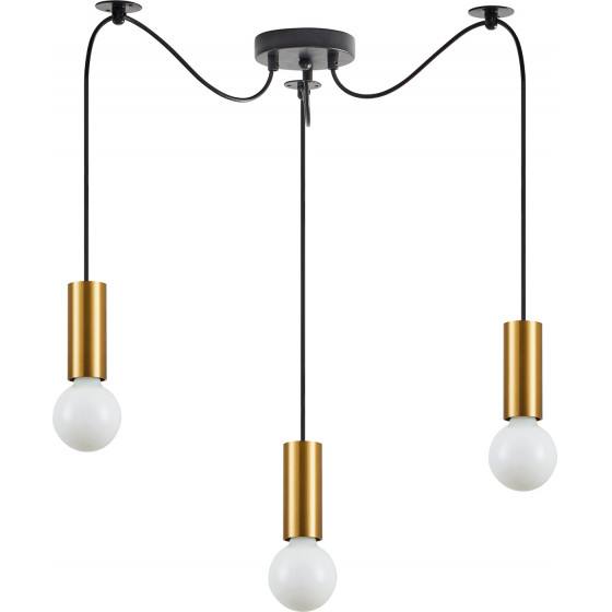 Homelighting SE21-GM-4-BL3 ADEPT TUBE Gold Matt Pendant+ - (77-8569)
