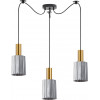 Homelighting SE21-GM-4-BL3-GL1 ADEPT TUBE Gold Matt Pendant Smoked Glass+ - (77-8576)