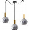 Homelighting SE21-GM-4-BL3-GL2 ADEPT TUBE Gold Matt Pendant Smoked Glass+ - (77-8583)