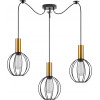 Homelighting SE21-GM-4-BL3-GR1 ADEPT TUBE Gold Matt Pendant Black Metal Grid+ - (77-8626)