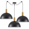 Homelighting SE21-GM-4-BL3-MS40 ADEPT TUBE Gold Matt Pendant Black Metal Shade+ - (77-8590)