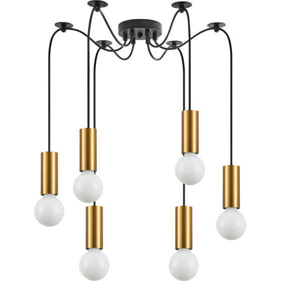 Homelighting SE21-GM-4-BL6 ADEPT TUBE Gold Matt Pendant+ - (77-8568)