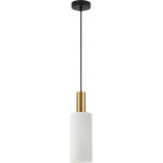 Homelighting SE21-GM-4-GL3 ADEPT TUBE Gold Matt Pendant White Glass+ - (77-8652)