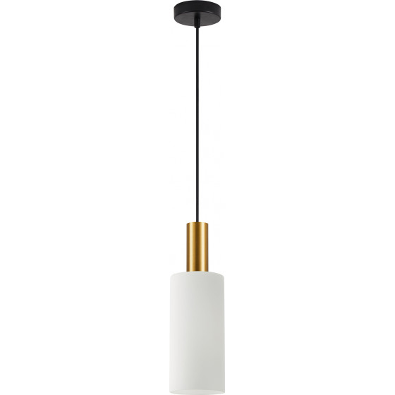Homelighting SE21-GM-4-GL3 ADEPT TUBE Gold Matt Pendant White Glass+ - (77-8652)