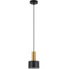 Homelighting SE21-GM-4-MS1 ADEPT TUBE Gold Matt Pendant Black Metal Shade+ - (77-8631)