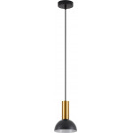 Homelighting SE21-GM-4-MS3 ADEPT TUBE Gold Matt Pendant Black Metal Shade+ - (77-8645)