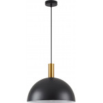 Homelighting SE21-GM-4-MS40 ADEPT TUBE Gold Matt Pendant Black Metal Shade+ - (77-8588)