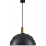 Homelighting SE21-GM-4-MS50 ADEPT TUBE Gold Matt Pendant Black Metal Shade+ - (77-8592)