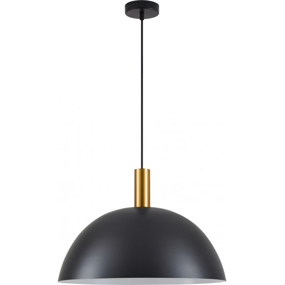 Homelighting SE21-GM-4-MS50 ADEPT TUBE Gold Matt Pendant Black Metal Shade+ - (77-8592)