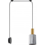Homelighting SE21-GM-4-NM1W-GL1 ADEPT TUBE Gold Matt Wall Lamp Smoked Glass+ - (77-8832)