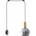 Homelighting SE21-GM-4-NM1W-GL2 ADEPT TUBE Gold Matt Wall Lamp Smoked Glass+ - (77-8833)