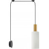 Homelighting SE21-GM-4-NM1W-GL3 ADEPT TUBE Gold Matt Wall Lamp White Glass+ - (77-8834)