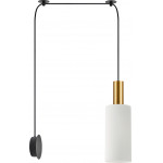 Homelighting SE21-GM-4-NM1W-GL3 ADEPT TUBE Gold Matt Wall Lamp White Glass+ - (77-8834)