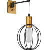 Homelighting SE21-GM-9-GR2 ADEPT WALL LAMP Gold Matt and Black Metal Wall Lamp Black Metal Grid+ - (77-8358)