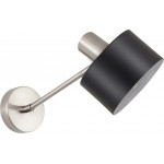 Homelighting SE21-NM-22-MS1 ADEPT WALL LAMP Nickel Matt Wall lamp Black Shade+ - (77-8331)
