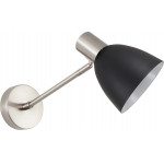 Homelighting SE21-NM-22-MS2 ADEPT WALL LAMP Nickel Matt Wall lamp Black Shade+ - (77-8332)