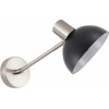 Homelighting SE21-NM-22-MS3 ADEPT WALL LAMP Nickel Matt Wall lamp Black Shade+ - (77-8333)