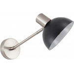 Homelighting SE21-NM-22-MS3 ADEPT WALL LAMP Nickel Matt Wall lamp Black Shade+ - (77-8333)