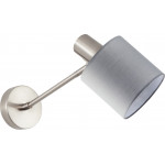 Homelighting SE21-NM-22-SH2 ADEPT WALL LAMP Nickel Matt Wall lamp Grey Shade+ - (77-8329)