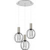 Homelighting SE21-NM-4-3NM-GR2 ADEPT TUBE Nickel Matt Pendant Black Metal Grid+ - (77-8446)