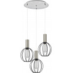 Homelighting SE21-NM-4-3NM-GR2 ADEPT TUBE Nickel Matt Pendant Black Metal Grid+ - (77-8446)