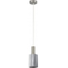 Homelighting SE21-NM-4-GL1 ADEPT TUBE Nickel Matt Pendant Smoked Glass+ - (77-8392)