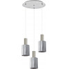 Homelighting SE21-NM-4-GL1-3NM ADEPT TUBE Nickel Matt Pendant Smoked Glass+ - (77-8396)
