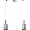Homelighting SE21-NM-4-GL1-NM2 ADEPT TUBE Nickel Matt Pendant Smoked Glass+ - (77-8395)