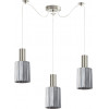 Homelighting SE21-NM-4-GL1-NM3 ADEPT TUBE Nickel Matt Pendant Smoked Glass+ - (77-8394)