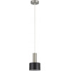 Homelighting SE21-NM-4-MS1 ADEPT TUBE Nickel Matt Pendant Black Metal Shade+ - (77-8449)