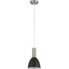 Homelighting SE21-NM-4-MS2 ADEPT TUBE Nickel Matt Pendant Black Metal Shade+ - (77-8456)