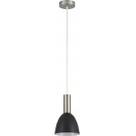 Homelighting SE21-NM-4-MS2 ADEPT TUBE Nickel Matt Pendant Black Metal Shade+ - (77-8456)