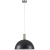 Homelighting SE21-NM-4-MS40 ADEPT TUBE Nickel Matt Pendant Black Metal Shade+ - (77-8406)