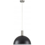 Homelighting SE21-NM-4-MS40 ADEPT TUBE Nickel Matt Pendant Black Metal Shade+ - (77-8406)