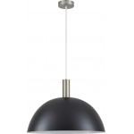 Homelighting SE21-NM-4-MS50 ADEPT TUBE Nickel Matt Pendant Black Metal Shade+ - (77-8410)
