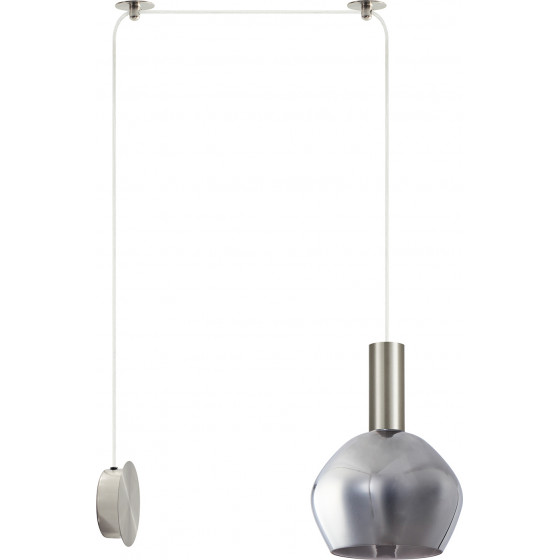 Homelighting SE21-NM-4-NM1W-GL2 ADEPT TUBE Nickel Matt Wall Lamp Smoked Glass+ - (77-8805)