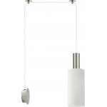 Homelighting SE21-NM-4-NM1W-GL3 ADEPT TUBE Nickel Matt Wall Lamp White Glass+ - (77-8806)