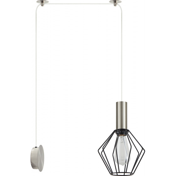 Homelighting SE21-NM-4-NM1W-GR1 ADEPT TUBE Nickel Matt Wall Lamp Black Metal Grid+ - (77-8799)