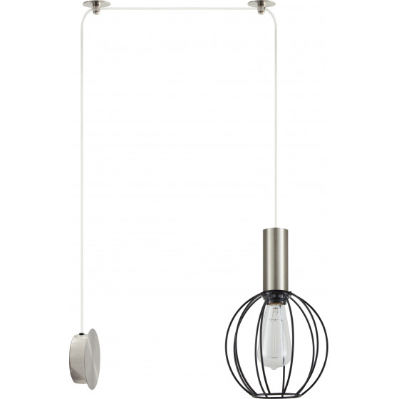 Homelighting SE21-NM-4-NM1W-GR2 ADEPT TUBE Nickel Matt Wall Lamp Black Metal Grid+ - (77-8800)