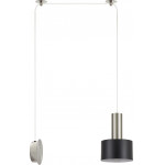Homelighting SE21-NM-4-NM1W-MS1 ADEPT TUBE Nickel Matt Wall Lamp Black Metal Shade+ - (77-8801)