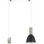 Homelighting SE21-NM-4-NM1W-MS2 ADEPT TUBE Nickel Matt Wall Lamp Black Metal Shade+ - (77-8802)