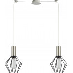 Homelighting SE21-NM-4-NM2-GR1 ADEPT TUBE Nickel Matt Pendant Black Metal Grid+ - (77-8438)