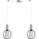 Homelighting SE21-NM-4-NM2-GR2 ADEPT TUBE Nickel Matt Pendant Black Metal Grid+ - (77-8445)